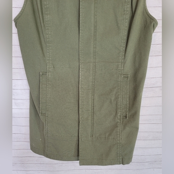 CAbi Explorer Army Utility Style Vest in Khaki Green, sz Small - Picture 6 of 15